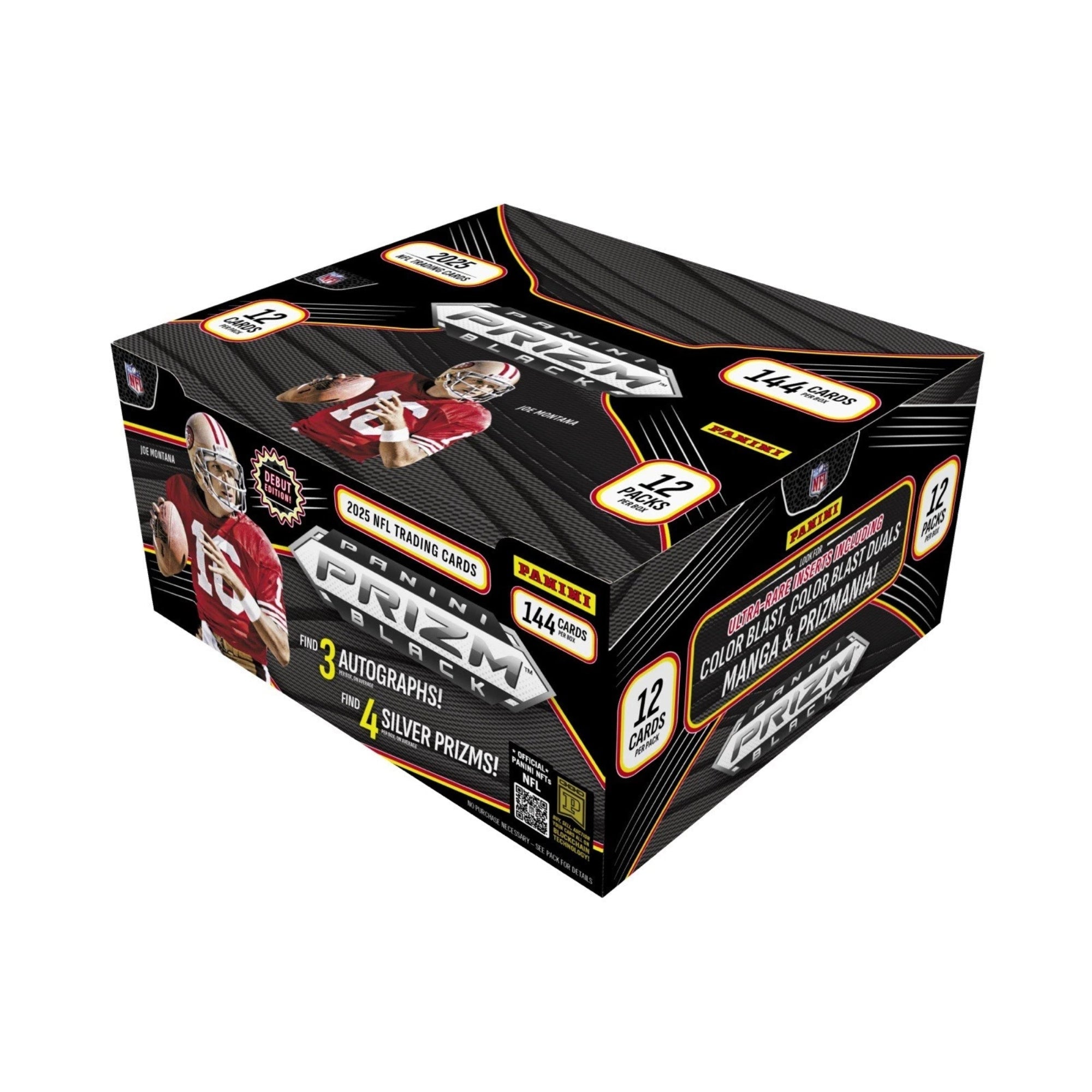 2025 Panini Prizm Black Football Hobby Box